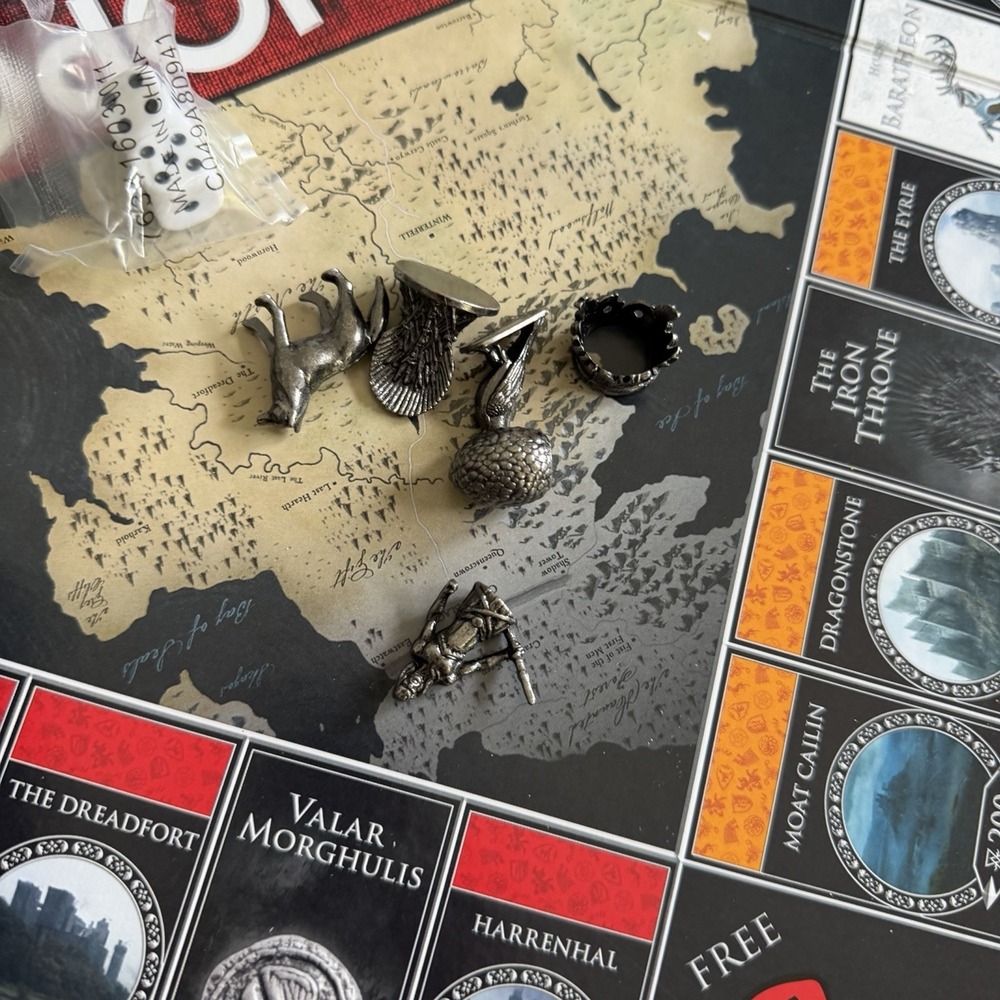 Monopoly Game of Thrones Collector's Edition HBO USAopoly Complete Missing Rules - Picture 2 of 5